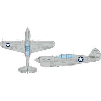 Plastikový model Mask 1/48 P-40E US nat.insignia circular (EDU)