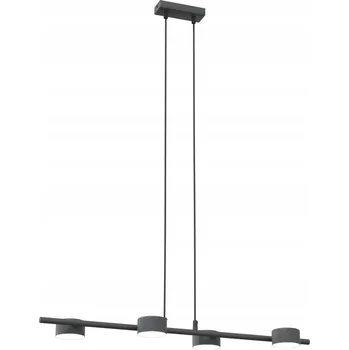 Emibig SORA 4 BL Závěsné svítidlo Ocel práškově lakovaná Černá 12W M