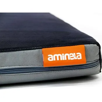 Pelíšek pro psa Aminela Matrace Aminela - 80x60x10cm Half and Half černá/šedá