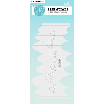 Výtvarná sada Studio Light Šablona Studio Light "Sweet Stories", A5 - Hory