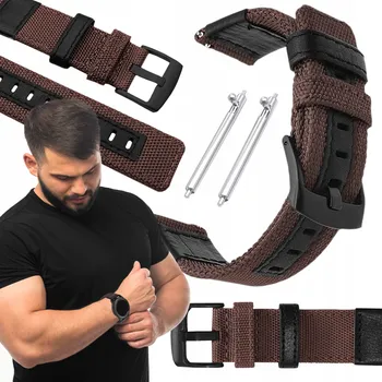 Řemínek na hodinky Řemínek ChronSmarta pro Garmin 20mm hnědý