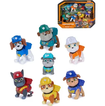 Figurka SPIN MASTER Rubble a Crew figurky Tlapková Patrola set 7ks plast | 224228