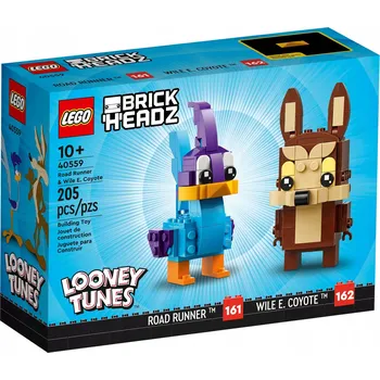 Stavebnice LEGO Stavebnice Lego BrickHeadz Road Runner a Wile E. Coyote 205 dílků 10 let +