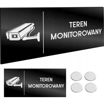 Informační tabulka INFORMAČNÍ TABULKA SLEDOVANÝ PROSTOR NANO Páska Gravírovaná Tabulka 11X24cm