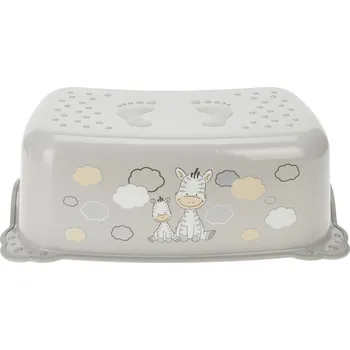 Nočník H&L Dětské stupátko BabyComfort (42×28×15 cm) – šedé s protiskluzem