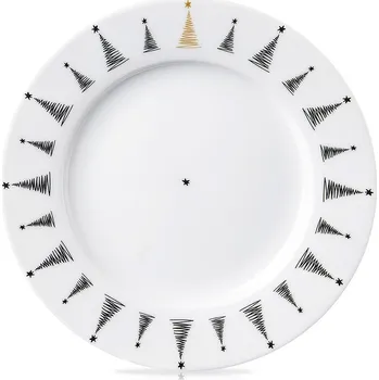 Talíř Talíř DESERTOVÝ mělký malý na dort, dezert, vánoční na štědrovečerní stůl