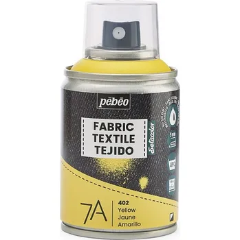 Speciální výtvarná barva Barva na textil ve spreji Pébéo 7A 100 ml - 02 Yellow
