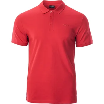 Pánské tričko Hi-Tec Romso pánská polokošile s krátkým rukávem Barva: red, Velikost: XL