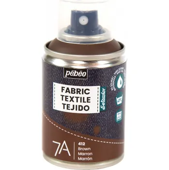 Speciální výtvarná barva Barva na textil ve spreji Pébéo 7A 100 ml - 12 Brown