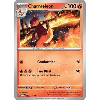 Sběratelská karetní hra Charmeleon MEW 005/165 - reverse holo