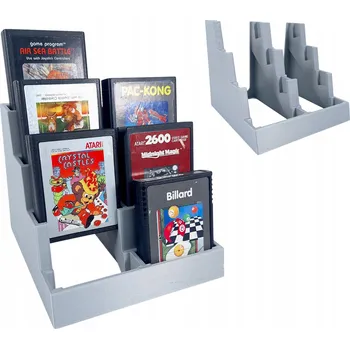 Stojan pro herní konzoli Stojan Držák na Hry Atari 2600 x8 | Retro Podstavec | Herní Příslušenství