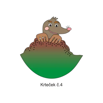 Informační tabulka Samolepky OZNAČENÍ TŘÍD - Krtečci č.4 8503-46