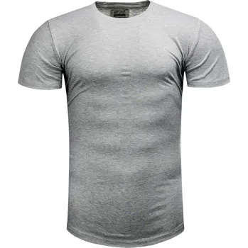 Pánské tričko Recea Pánské tričko s krátkým rukávem Leniu šedá XL