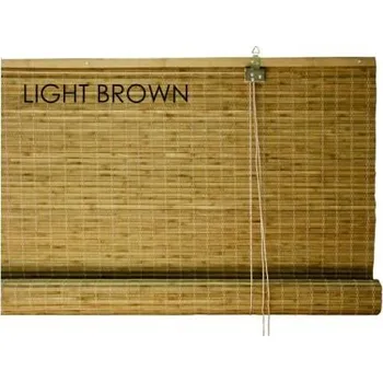 Roleta Bambusová roleta SVĚTLÁ HNĚDÁ Délka: 200 cm, Šířka: 50 cm