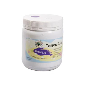 Vodová barva Tempera 0,5 kg - /fialová tmavá č.24 bte24