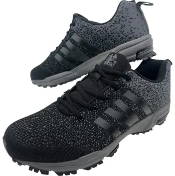 Pánské tenisky Sandic Pánské černé nadměrné tenisky se šněrováním 07 Barva: Černá, Velikost: 47