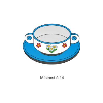 Informační tabulka Samolepky OZNAČENÍ TŘÍD - Místnost č.14 8503-99