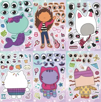 samolepka Ruční vystřihovánka pro děti Gábinin Kouzelný Domek Samolepka Samolepky 12 archů