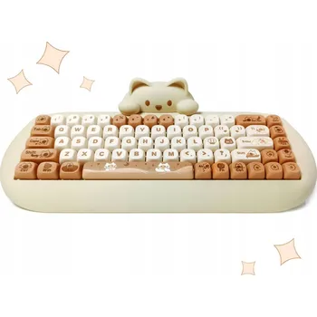 Klávesnice Pěkná 65% klávesnice (68 kláves) s Bluetooth, USB, Hotswap, NKRO a PBT klávesami pro hraní her