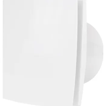 Domácí ventilátor Dalap 125 BFZW ECO Ventilátor s předním panelem, časovým spínačem a čidlem vlhkosti Ø 125 mm, úsporný a tichý