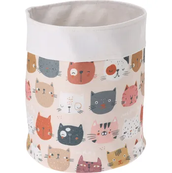 úložný prostor na hračky H&L Dětský úložný koš na hračky 24×29 cm – kočky