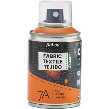 Speciální výtvarná barva Barva na textil ve spreji Pébéo 7A 100 ml - 03 Orange