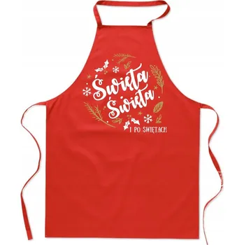Kuchyňská zástěra KUCHYŇSKÁ ZÁSTĚRA s potiskem SVÁTKY I PO SVÁTCÍCH dámská pánská dárek