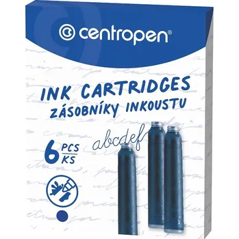 Náplň do psacích potřeb Bombičky, inkoustové, modré, 6 kusů, Centropen
