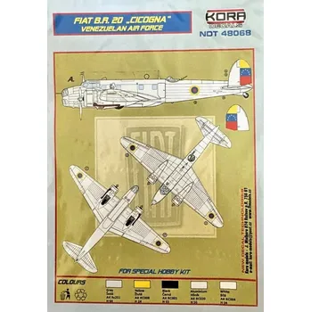 Plastikový model 1/48 Decals Fiat BR.20 Venezuelan Air Force