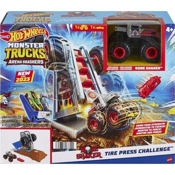 autíčko Hot Wheels Monster Trucks aréna: Závodní výzva Herní set - Pneumatiky HNB87