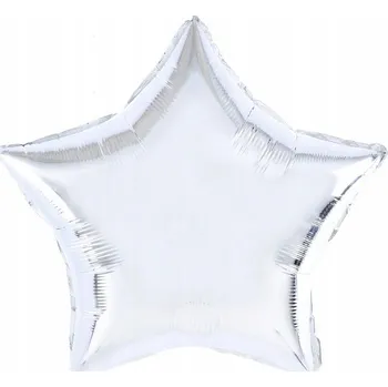 Balónek Id_5046 Fóliový balónek hvězda STŘÍBRNÁ 45 cm (18") STŘÍBRO HVĚZDA STAR balónky