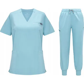 DÁMSKÝ ZDRAVOTNICKÝ KOMPLET SCRUB UNIFORM, MODEL REMEDY, BARVA SVĚTLE MODRÁ VEL. S