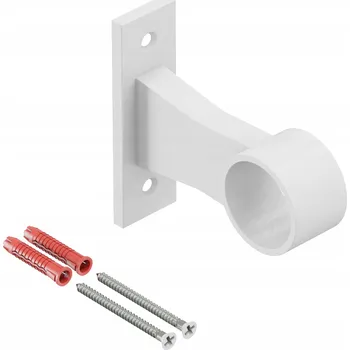 PRŮCHOZÍ DRŽÁK MADLA ZÁBRADLÍ PRO TRUBKY fi 25 mm PORTO P BÍLÝ