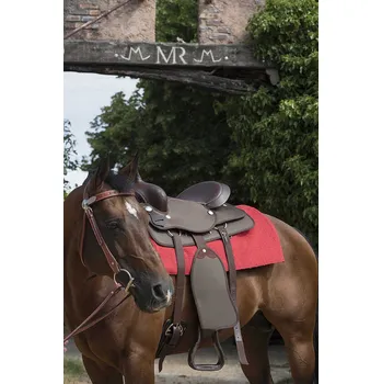 Westernová deka Westride Navajo Showpad královská modrá