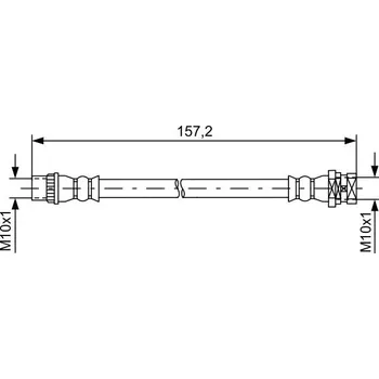 Brzdová hadice Brzdová hadice BOSCH 1 987 481 624
