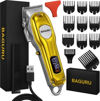 Strojek na vlasy PROFESIONÁLNÍ STŘÍHACÍ STROJEK NA VLASY A VOUSY, ZASTŘIHOVAČ, SADA, VÝKONNÝ