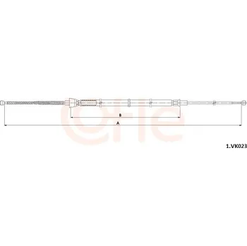 Lanko parkovací brzdy Lanko ruční brzdy COFLE 1.VK023