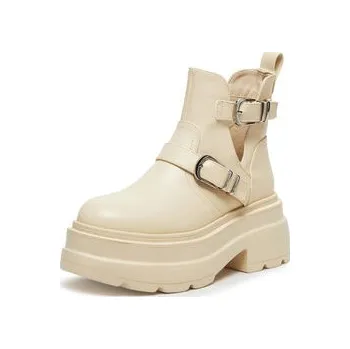 Dámské kozačky Polokozačky DeeZee ST0242613-2 Béžová 40