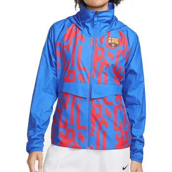 Dámská bunda Dámská Bunda Nike FC Barcelona Větrovka s Podšívkou Volný Střih DN3845-403 S