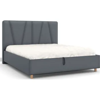 Postel Čalouněná postel Ventura Frame Standard, Wooden Oak, Sin Cassa Grey 615, 160x200 cm