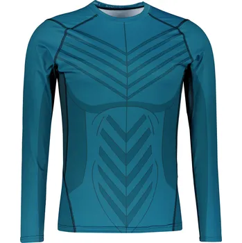 Pánské tričko Pánské funkční kompresní tričko s dlouhým rukávem premium ALTISPORT VOJ/ALM095TR03 PETROLEJOVÁ L