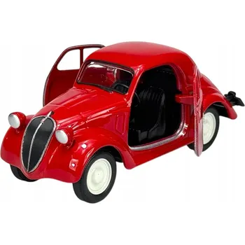 autíčko WELLY OLD TIMER 1936 FIAT 500 TOPOLINO ČERVENÝ 1:34 NOVÝ KOVOVÝ MODEL 43852