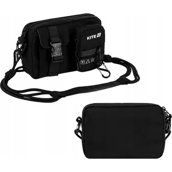 Kabelka KABELKA CROSSBODY ČERNÁ TAŠKA PŘES RAMENO PRO MLÁDEŽ KITE