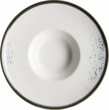 Talíř Mäser Gurmánský talíř Pintar White modré tečky 26 cm, modrá