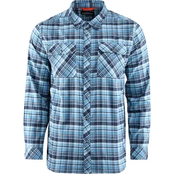 Rybářské oblečení Grundéns Košile Dungeness Seawool Flannel Shirt Captain´s Blue - M