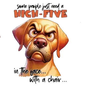 Nášivka Nažehlovací obrázek - vtipné hlášky a zvířata XVI (5,6 x 8,0 cm)