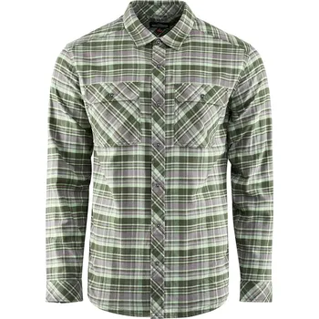 Rybářské oblečení Grundéns Košile Dungeness Seawool Flannel Shirt Grass - XL