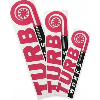 Brzdová hadice NÁLEPKA TURBOWORKS FIALOVO-ČERNÁ 60CM