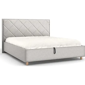 Postel Čalouněná postel Madison Frame Storage, Wooden Oak, Alphine Natural 01, 160x200 cm