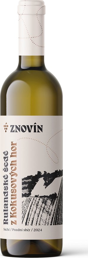 Znovín Rulandské šedé 2024 pozdní sběr 0,75 l (4314)